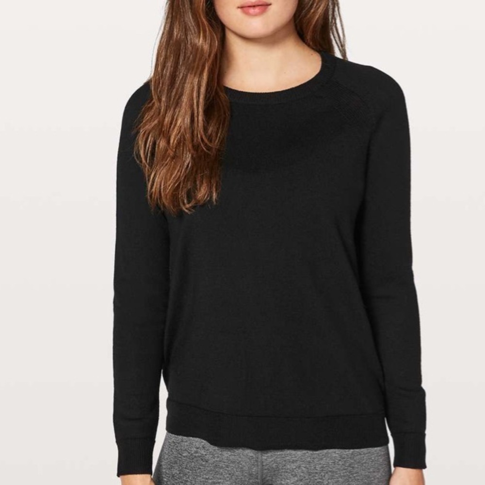 Lululemon Tied To You Sweater Black size 4